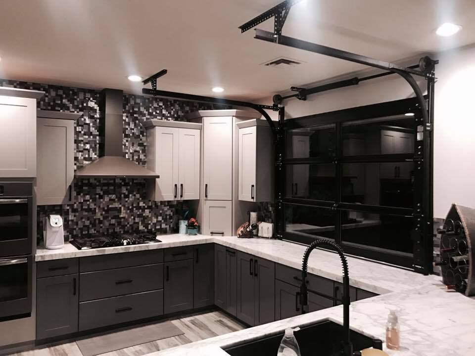 Remodeled kitchen in a Las Vegas home by Butler's Construction